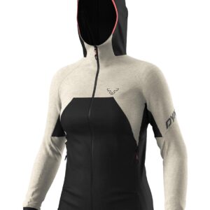 Zweifarbige Kapuzenjacke mit Frontreißverschluss und Ötztaler Dynafit Logo-Akzenten.