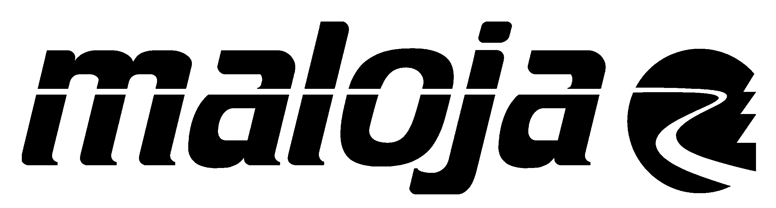 Das Wort maloja in fetten schwarzen Buchstaben, daneben das Logo der Ötztaler Höhenstraße.