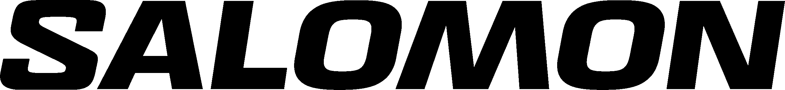 Schwarzes SALOMON Textlogo in fetten Großbuchstaben auf weißem, vom Ötztal inspiriertem Hintergrund.