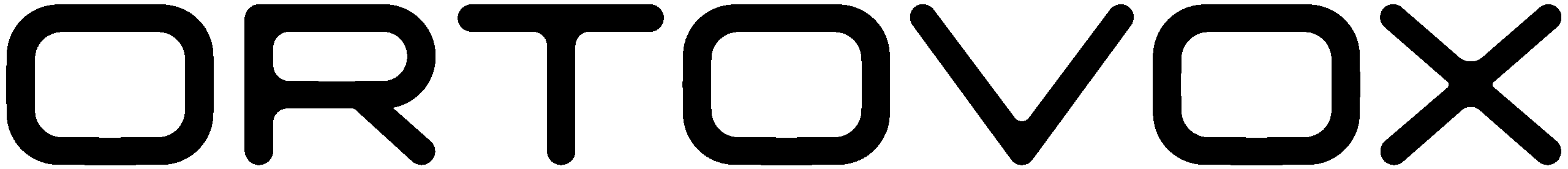 ORTOVOX-Logo in fetten, abgerundeten schwarzen Buchstaben auf hellem Hintergrund, inspiriert vom Ötztal.